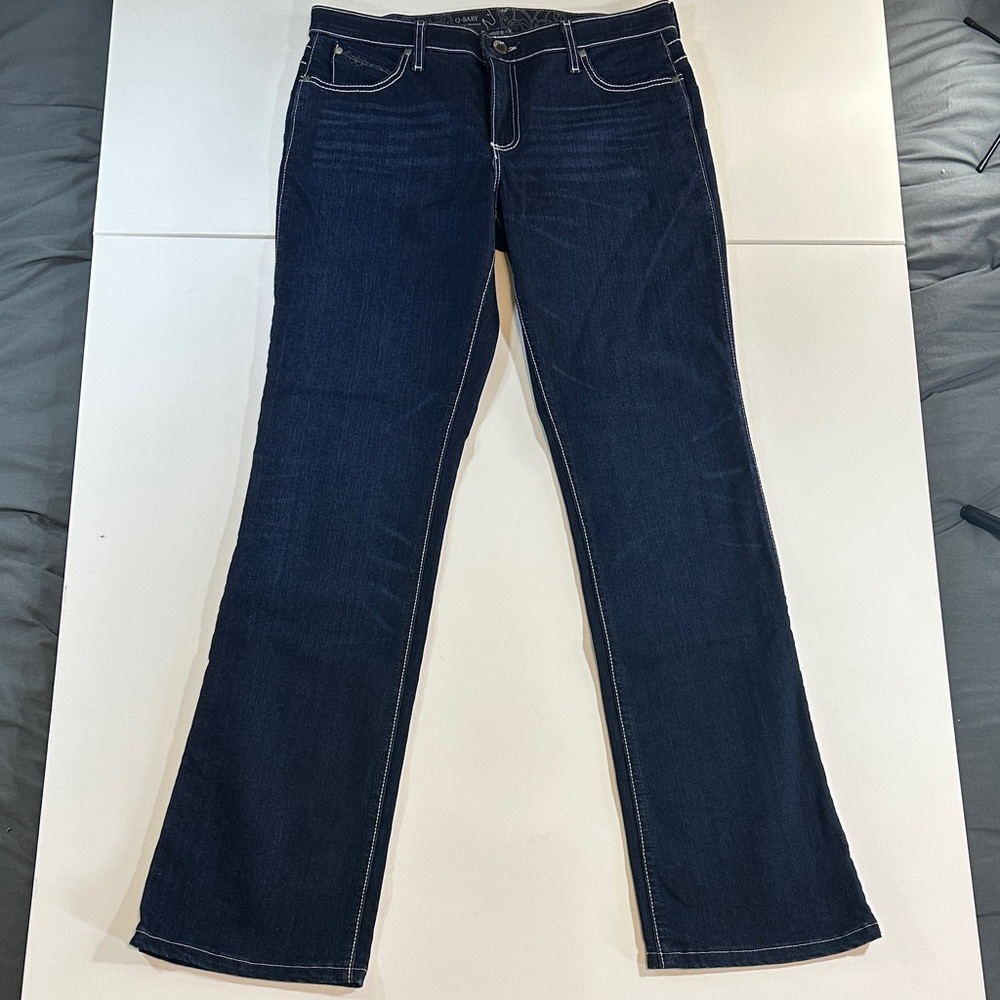 Q-Baby Wrangler Dark Blue Women's Boot Cut Jeans NWOT Size 12